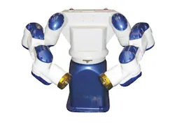 The Motoman DA20 dual-armed robot can perform tasks that were ?EURoeonce done only by people,?EUR? the company says.