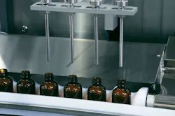 Servo drives and motors are keys to the flexibility in the filler/capper.
