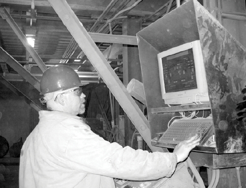 Because the steel industry is a very harsh environment, with equipment destroyed and replaced on a daily basis, Nucor Steel impl