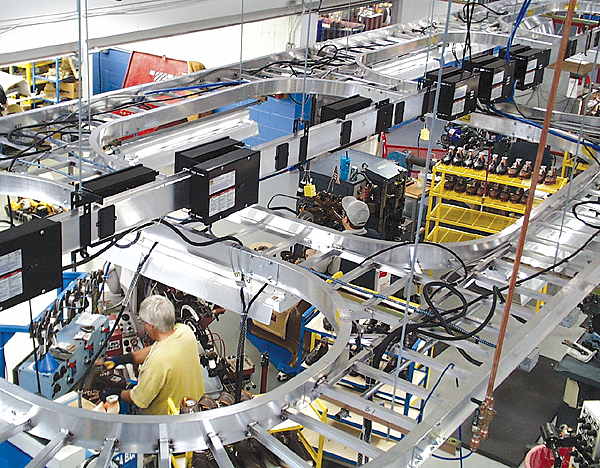 Executive Mark Birmingham says that moving to a cellular production system helped boost productivity by up to 30 percent.