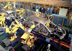Automotive applications still represent about 65 percent of robot sales, but other industries are stepping up their use of robot