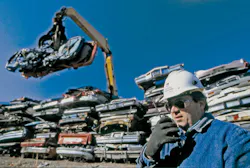 Gerdau Ameristeel's Jacksonville, Fla., mini mill melts and rolls about 90 tons of steel an hour, or the equivalent of 750,000 c Gerdau Ameristeel's Jacksonville, Fla., mini mill melts and rolls about 90 tons of steel an hour, or the equivalent of 750,000 c