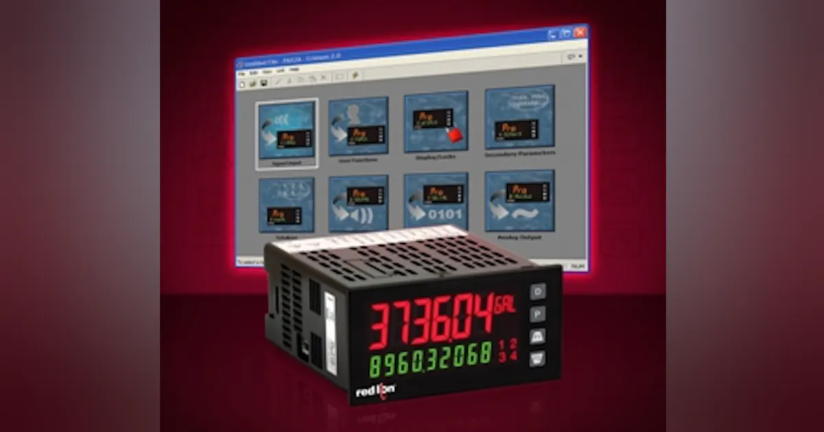 2d Meter Tracker Dual Line Display Meter Can be Programmed with Software | Automation World