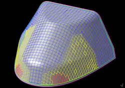 Composite engineering image from Vistagy's FiberSIM. (Source: Vistagy) Composite engineering image from Vistagy's FiberSIM. (Source: Vistagy)