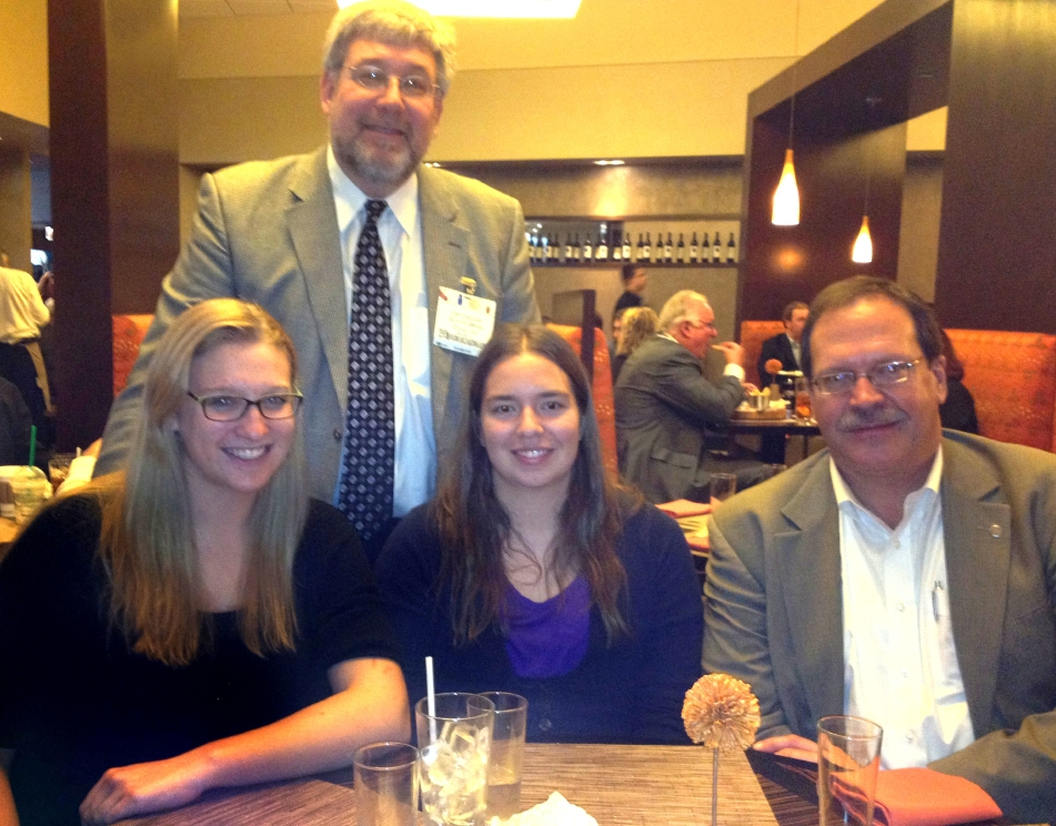 From left: Ellie Bettridge, Jim Chrzan, Jenna Burns, Doug Burns