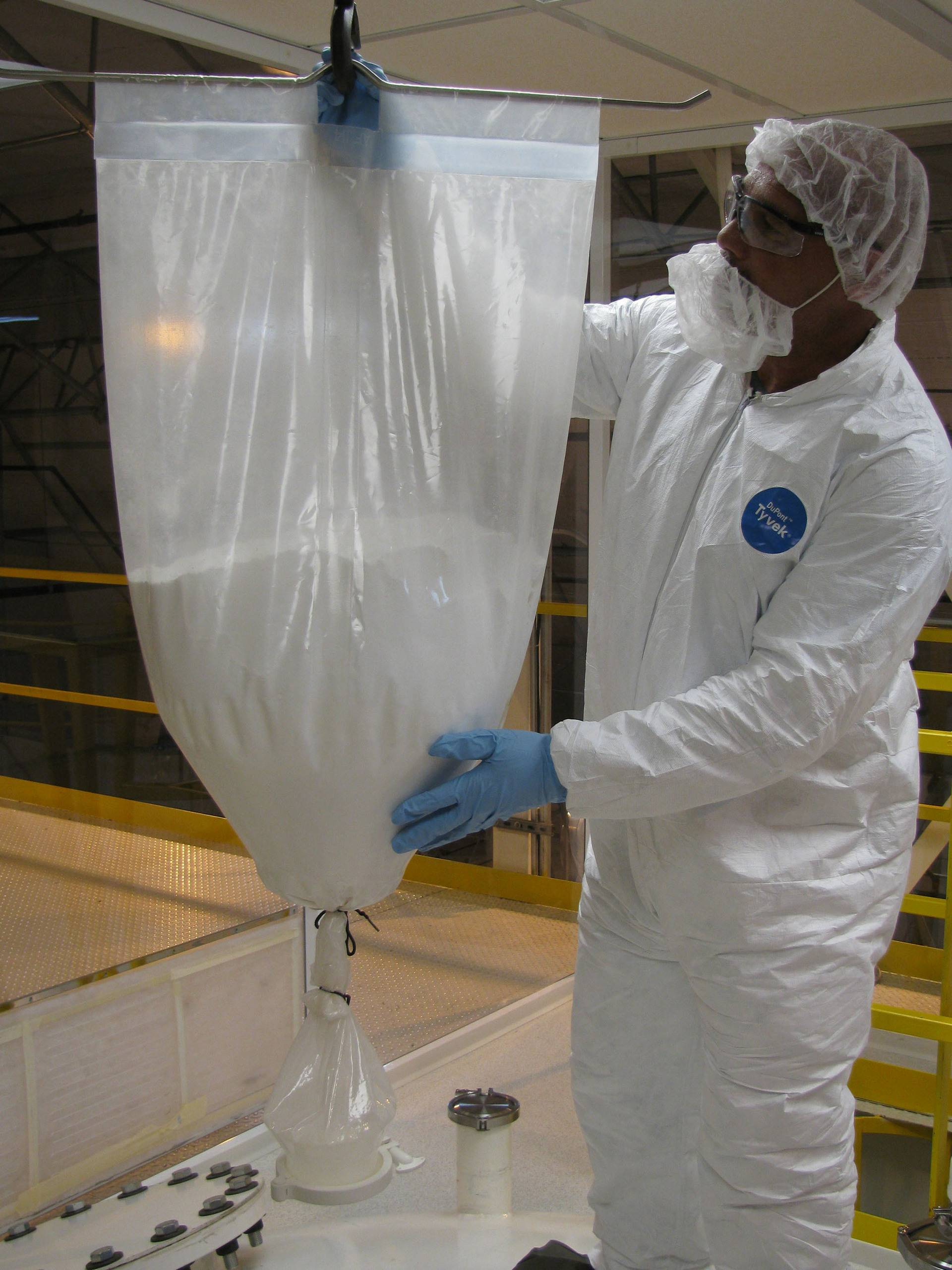 Example of a flexible enclosure for containing processing operations. Source: ILC Dover