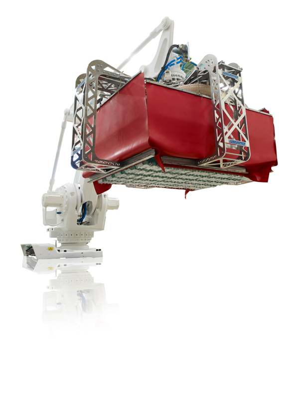 High-payload machines such as the ABB IRB 760 can offer impressive capacities, especially when integrated with smarter systems and vision technologies. Virtual programming can assist with palletizing in a single step, reducing programming from days to minutes. Source: ABB