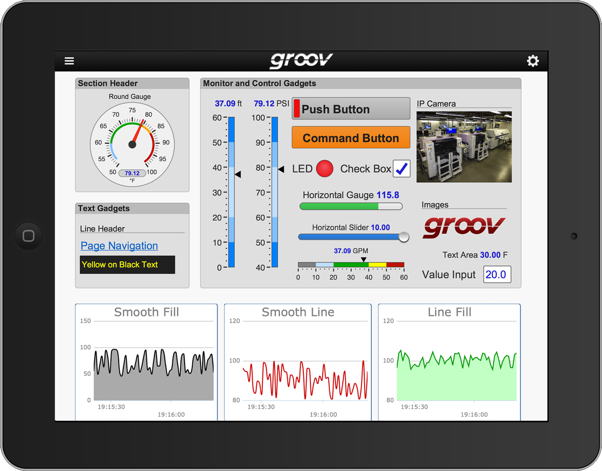 groov View on an iPad. Source: Opto 22