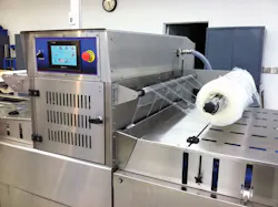 At the heart of the pneumatics solution on the Rhino 12 MAP tray-packing system is the eight-station VTUB electronically controlled manifold. At the heart of the pneumatics solution on the Rhino 12 MAP tray-packing system is the eight-station VTUB electronically controlled manifold.