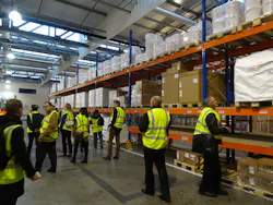 Cool Chain attendees view the ambient storage area in Luxair Cargo’s new Pharma & Healthcare Hub. The facility can accommodate 1,270 Euro pallets of 15°C to 25°C product. Cool Chain attendees view the ambient storage area in Luxair Cargo’s new Pharma & Healthcare Hub. The facility can accommodate 1,270 Euro pallets of 15°C to 25°C product.