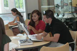 Engineering students study at the University of Utah's Warnock Engineering Building. Engineering students study at the University of Utah's Warnock Engineering Building.