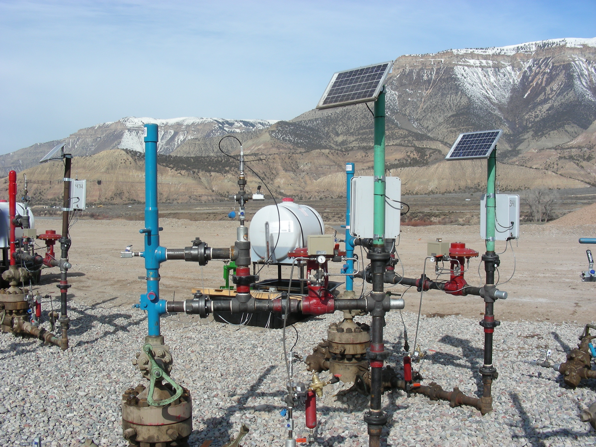 WavePoint can poll sensor data from an oil field, measuring pressure, temperature, flow, etc., and send the data back to a central location.