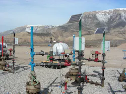 WavePoint can poll sensor data from an oil field, measuring pressure, temperature, flow, etc., and send the data back to a central location. WavePoint can poll sensor data from an oil field, measuring pressure, temperature, flow, etc., and send the data back to a central location.
