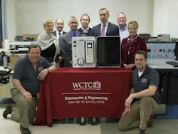 The staff of Waukesha County Technical College’s Automation Technologies/Electronics Laboratory. Source: ABB The staff of Waukesha County Technical College’s Automation Technologies/Electronics Laboratory. Source: ABB