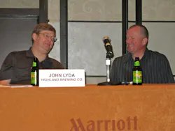 Representatives from two breweries at The Automation Conference 2014. Representatives from two breweries at The Automation Conference 2014.