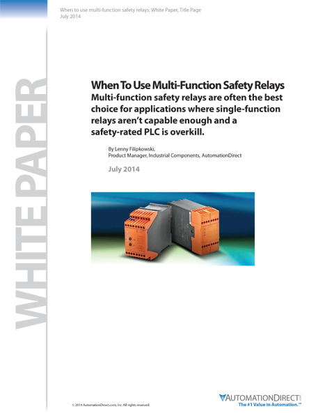 Aw 26138 Multi Function Safety Relays