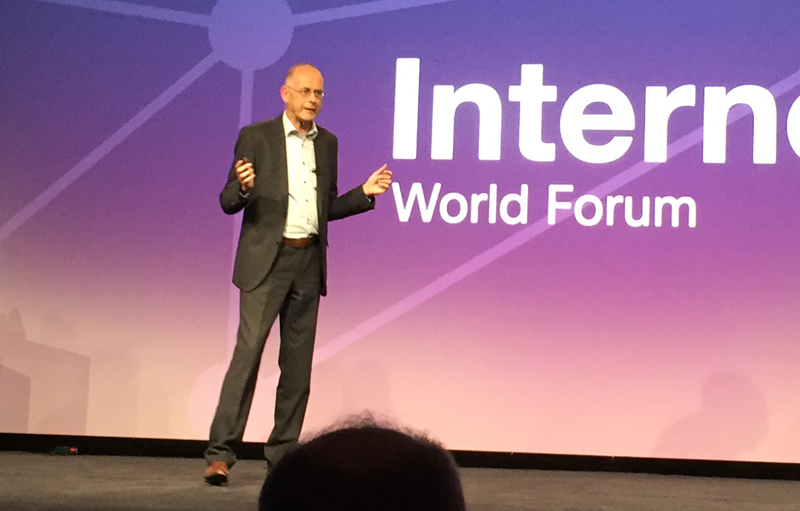 Shell's Arjen Dorland speaks at the Internet of Things World Forum in Chicago.