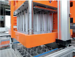 This thermoforming machine from Fabri-Kal manufacturers drinking cups. This thermoforming machine from Fabri-Kal manufacturers drinking cups.