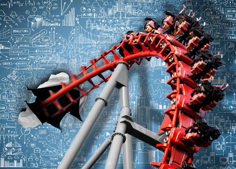 A standstill and speed monitor protects riders as they control ascent and descent on a flying tower.