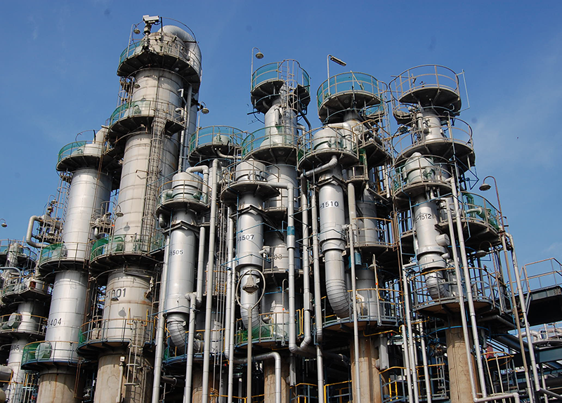 Mitsubishi&rsquo;s chemical plant in Kashima, Japan, produces more than 380,000 tons of ethylene each year.