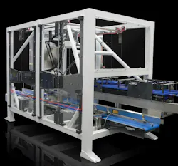 The sleek, hygienic design of the RoboLoader includes a delta-styled robot from Codian Robotic's powered by a B&R control system The sleek, hygienic design of the RoboLoader includes a delta-styled robot from Codian Robotic's powered by a B&R control system