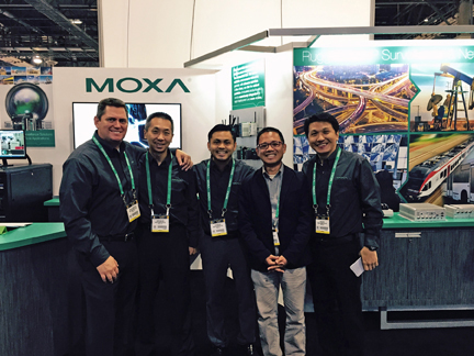 Moxa booth at ISC West 2015