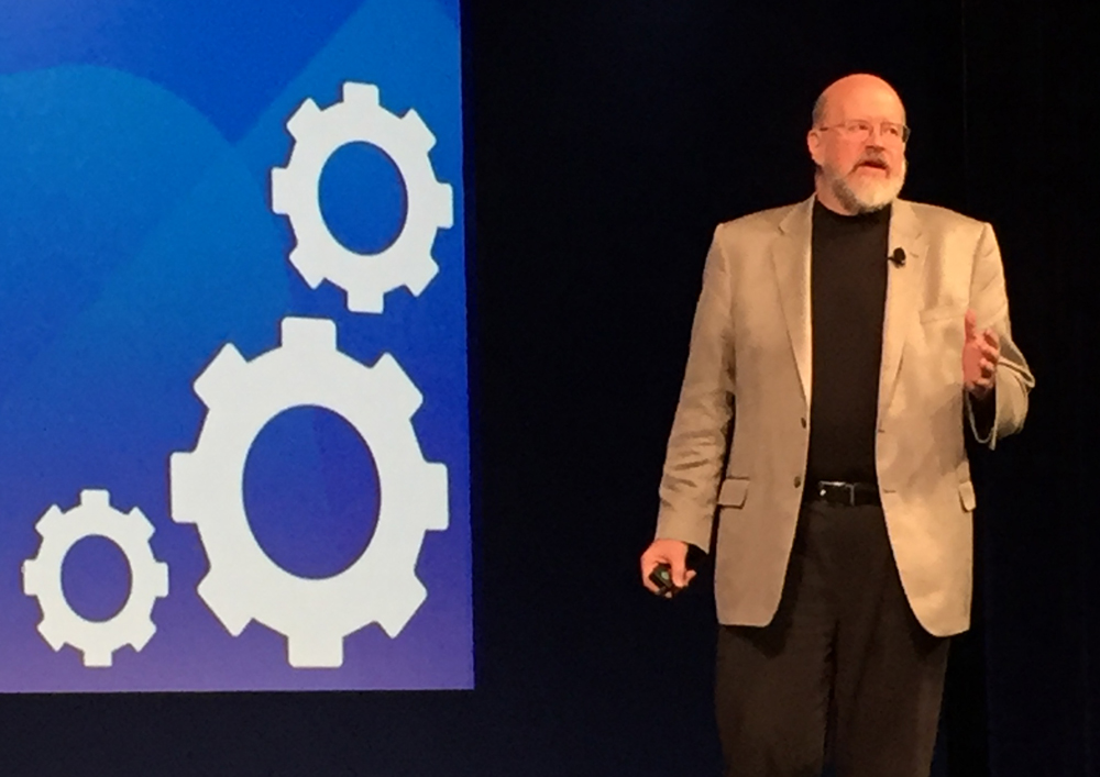 Terry Jones speaks about innovation at Siemens PLM Connection in Orlando.