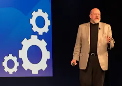Terry Jones speaks about innovation at Siemens PLM Connection in Orlando. Terry Jones speaks about innovation at Siemens PLM Connection in Orlando.