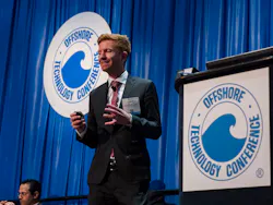 Rystad Energy's Lars Nicolaisen presents historical and current data at the Offshore Technology Conference to explain why oil prices must go back up. Source: OTC/Todd Buchanan 2016 Rystad Energy's Lars Nicolaisen presents historical and current data at the Offshore Technology Conference to explain why oil prices must go back up. Source: OTC/Todd Buchanan 2016