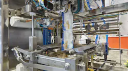 This continuous-motion vf/f/s machine relies on the 48x240 linear servo motor (shown) for the up and down movement of the zipper