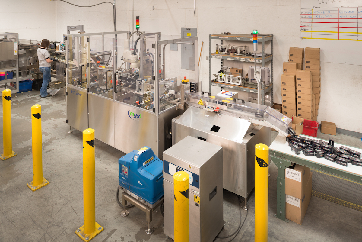 Howell's integrated packaging line.