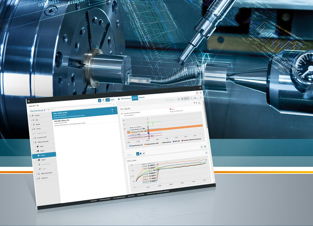 MindSphere offers a cloud-based machine tool data analytics platform from Siemens.