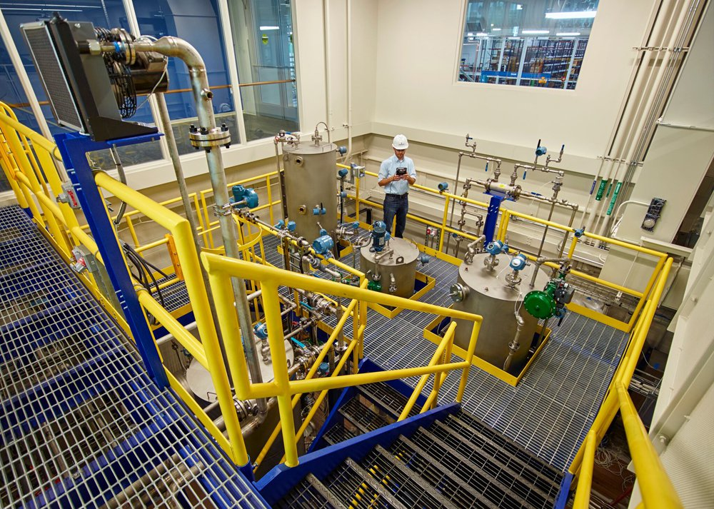 Students in Emerson&rsquo;s Interactive Plant Environment can get hands-on experience with the plant equipment in Shakopee, Minn.