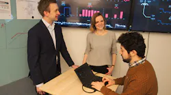 Engineers in discussion at the Collaborative Operations Center in Oslo. Source: ABB