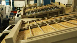 The milling process features multiple pieces of equipment located on three stories to clean the rice kernels for packaging. The milling process features multiple pieces of equipment located on three stories to clean the rice kernels for packaging.