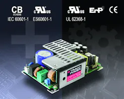 The TPP 450A series from Traco features 91 to 94% efficiency. The TPP 450A series from Traco features 91 to 94% efficiency.