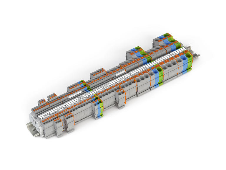 DIN rail mount terminal blocks