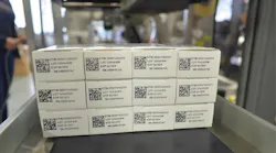 In this aggregation step, finished, coded cartons are ready for shipping.