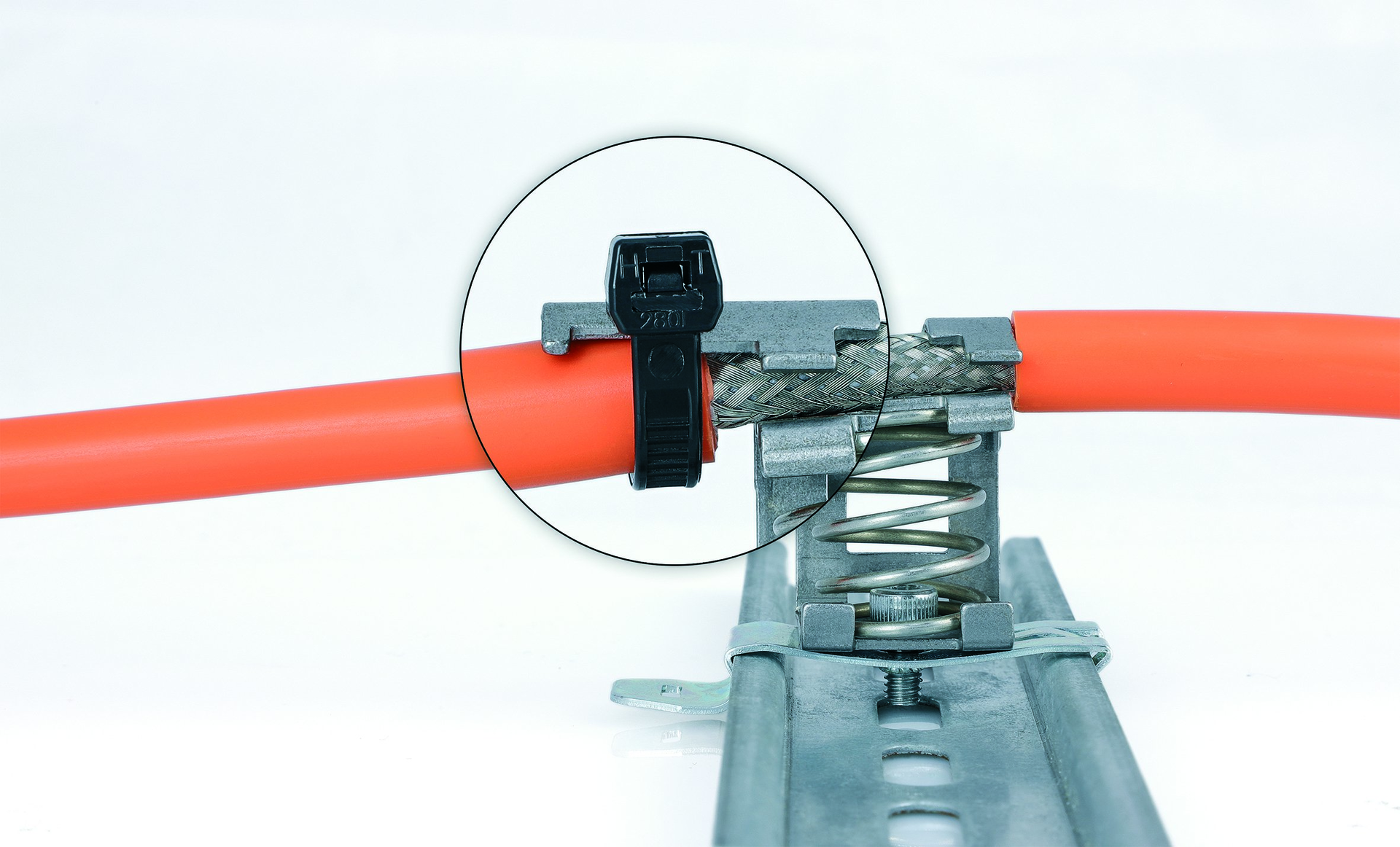 EMC Spring Loaded Shield Brackets SKZ with Integrated Strain Relief