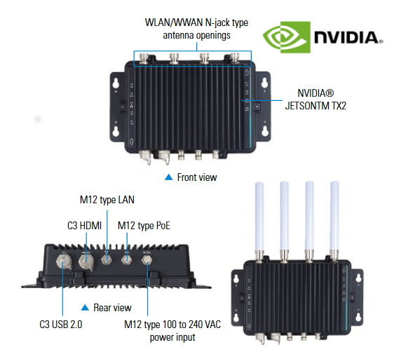 The eBOX800-900-FL artificial intelligence embedded system from Axiomtek is dust protected and water resistant.