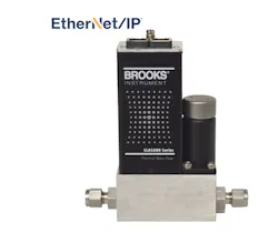 Brooks Instrument has added the Ethernet/IP digital communications interface to its SLA5800 Series mass flow controller family. Brooks Instrument has added the Ethernet/IP digital communications interface to its SLA5800 Series mass flow controller family.