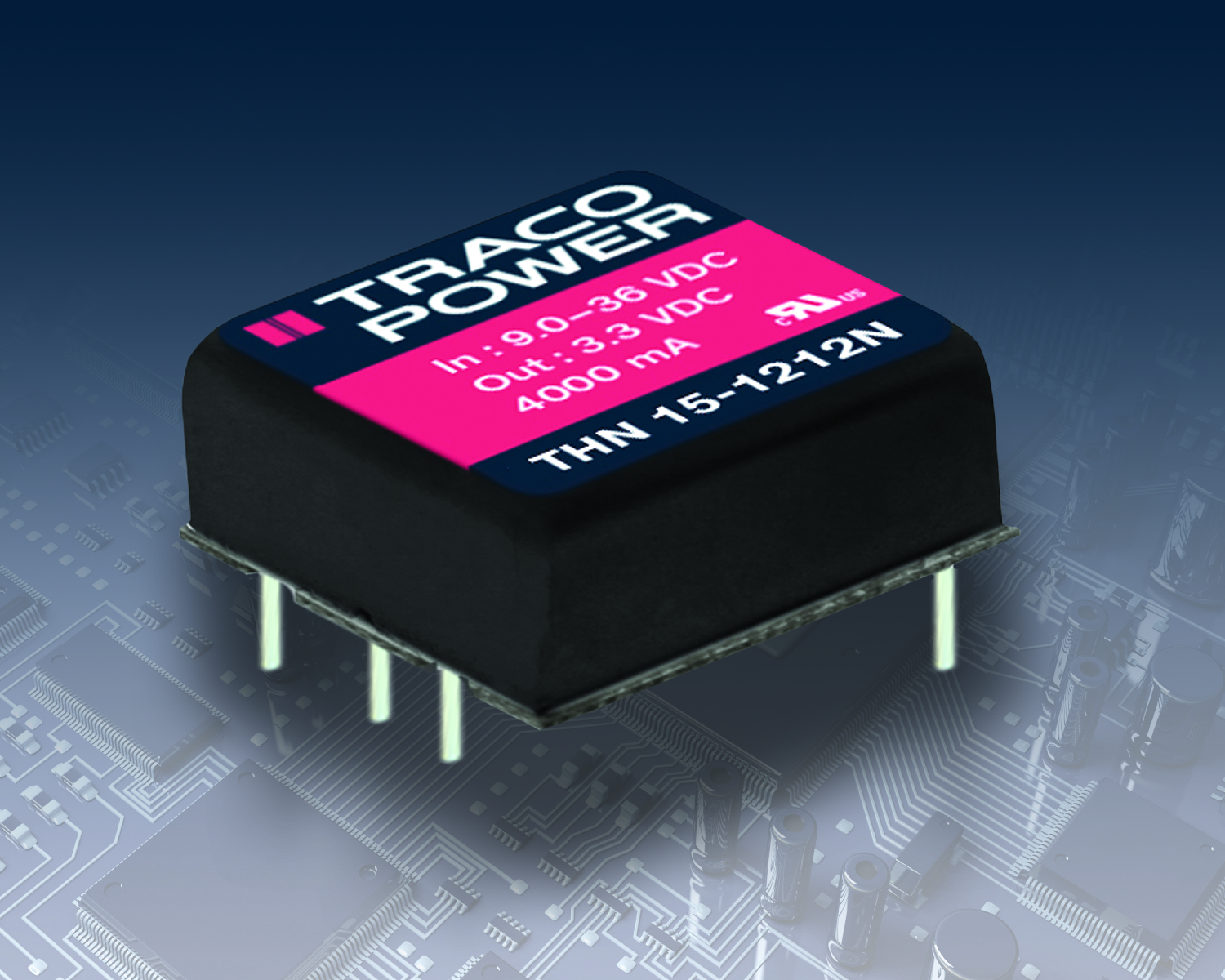 The THN 15N series from TRACO Power features reduced no-load power consumption and EMI Level A compliance.