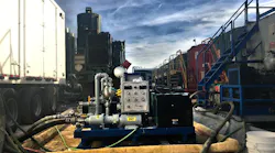 Roughneck uses PLC analog cards and Profinet to provide operational data from its delivery systems to data vans at the well site