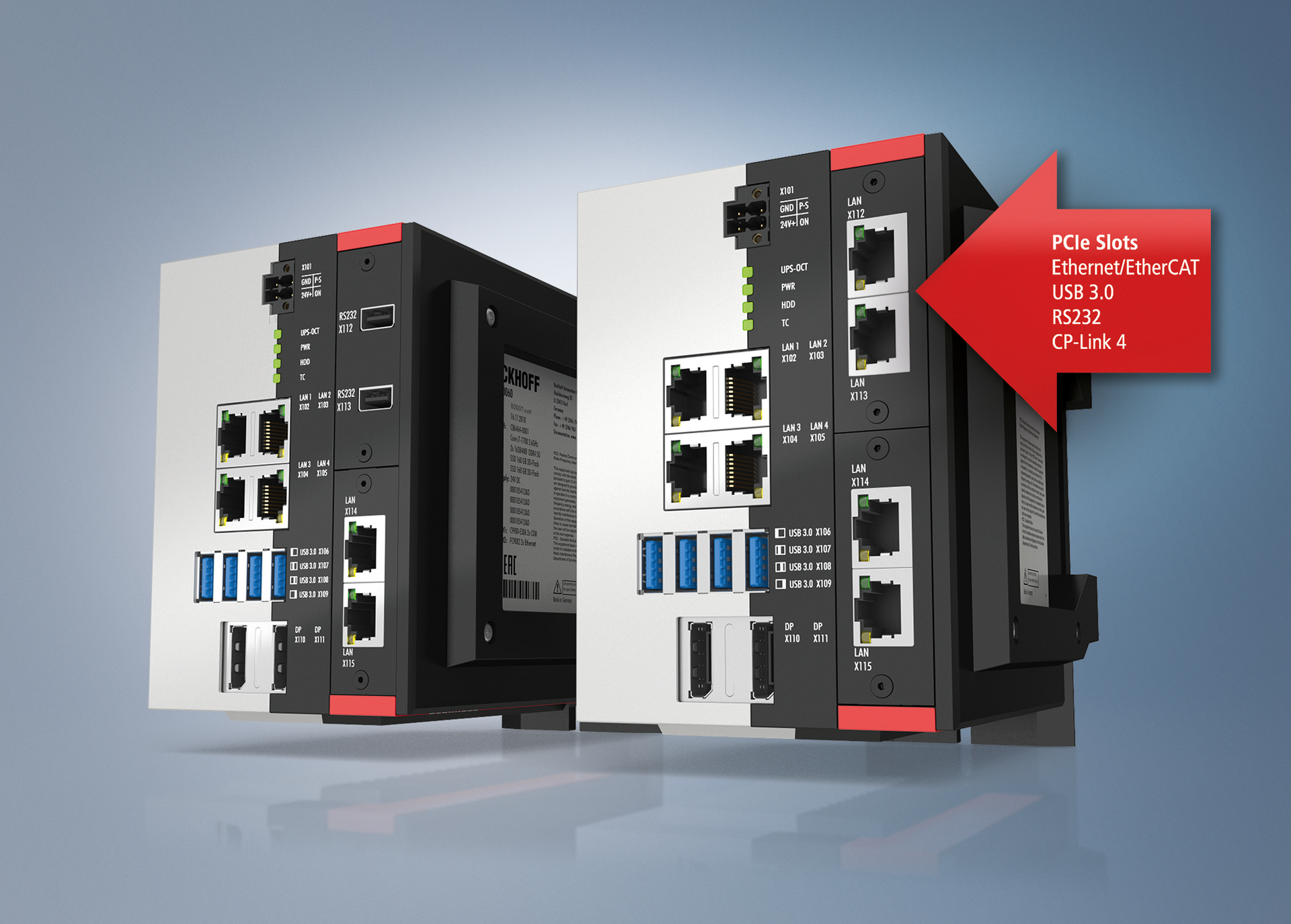 Beckhoff&rsquo;s C6032 measures just 129 x 133 x 104 mm (5.08 x 5.24 inches).