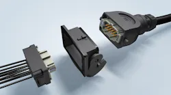 Harting’s Han-Eco B offers compatibility with metal connectors and can be rear-mounted.