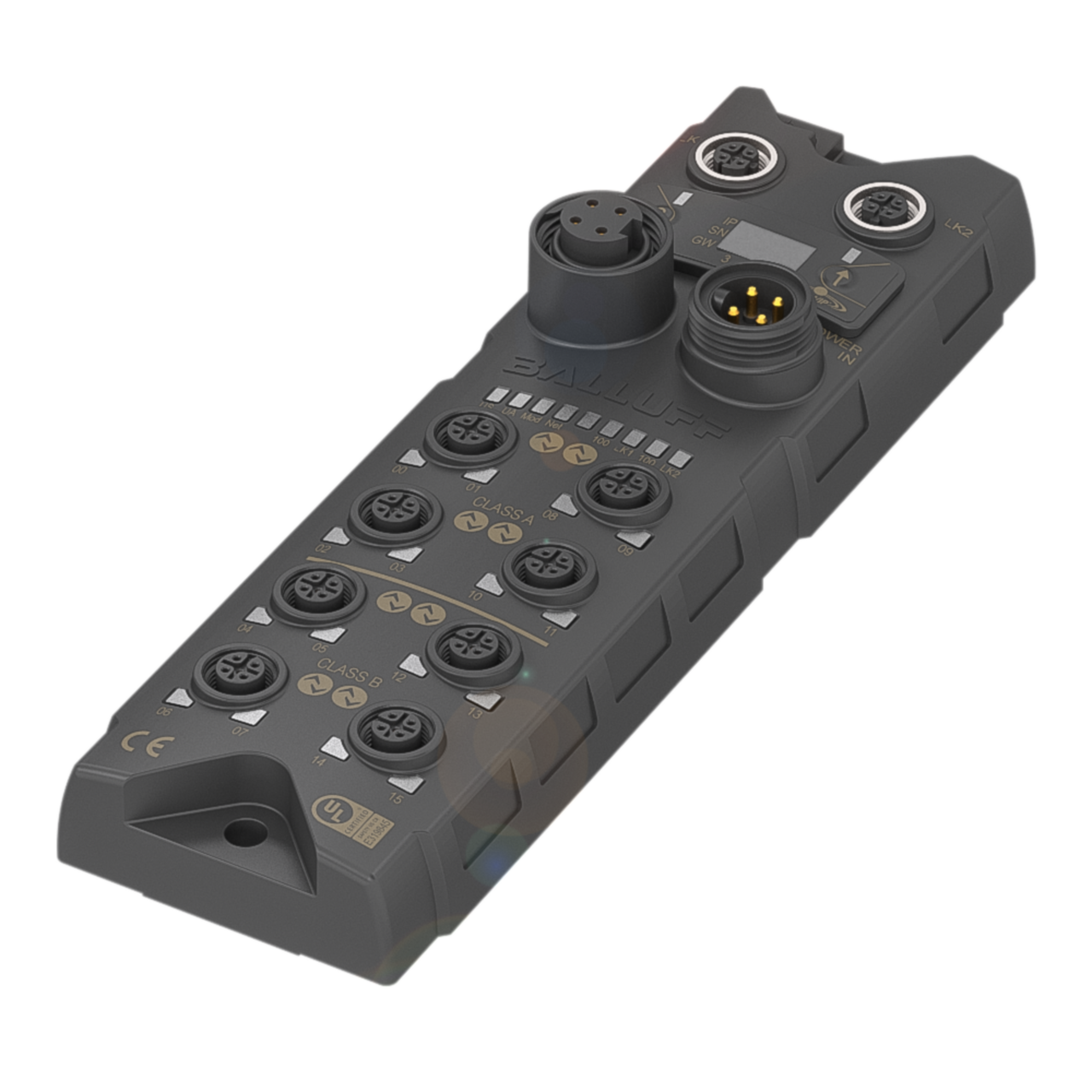 Balluff's new EtherNet/IP IO-Link master block insulates against inductive, conductive, and capacitive noise.