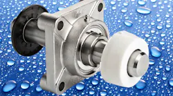 Stainless-Steel Stand-Out mounted bearings from KML meet the strict sanitary requirements of the Food Safety Modernization Act.