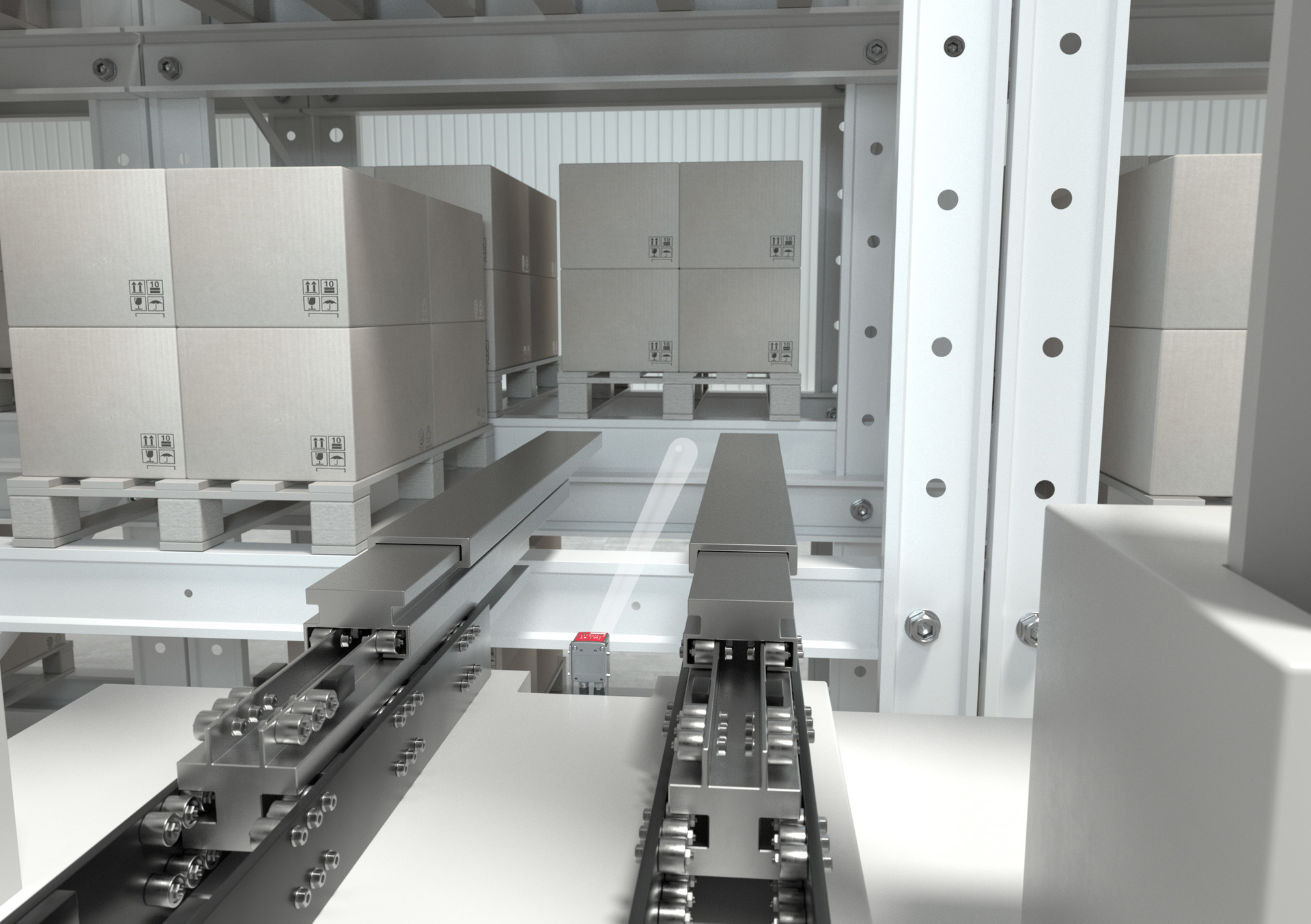 Compartment fine positioning &ndash; double-depth positioning with IPS 400i