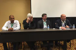 Panelists discuss cybersecurity during Schneider Electric's Innovation Days in Austin. Panelists discuss cybersecurity during Schneider Electric's Innovation Days in Austin.