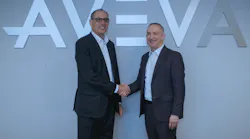Worley CEO, Andrew Wood (left), and AVEVA CEO, Craig Hayman(right) announce partnership to build upon AVEVA Enterprise Resource Management software and deliver the first cloud-based solution optimized for the EPC market.